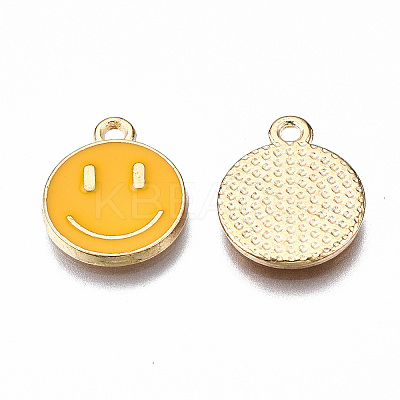 Alloy Enamel Charms X-ENAM-S121-165C-RS-1