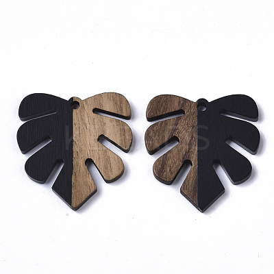 Resin & Walnut Wood Pendants RESI-S358-24J-1