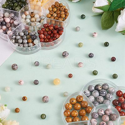 140Pcs 7 Style Natural Gemstone Beads G-SZ0001-99A-1