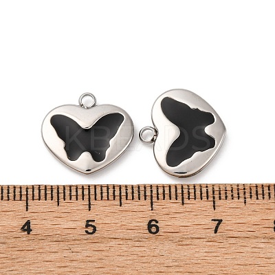 304 Stainless Steel Enamel Charms STAS-L022-008P-A-1