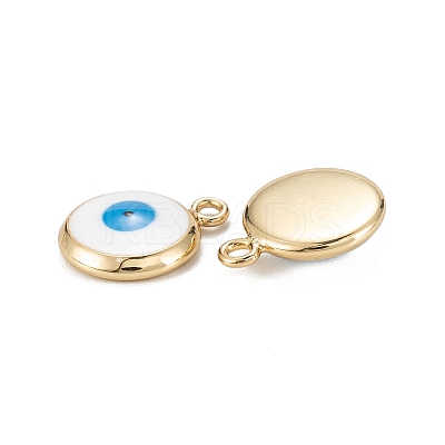 Brass Enamel Charms KK-C223-16G-01-1