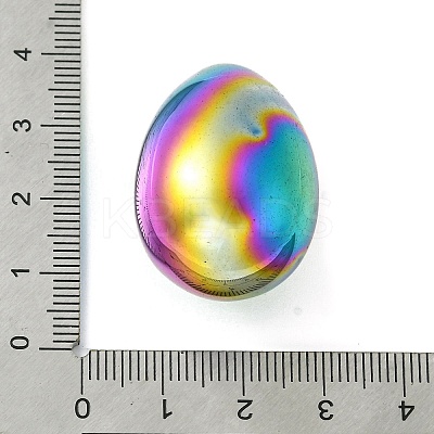 Electroplated Synthetic Non-Magnetic Hematite Palm Stones G-H021-03-1
