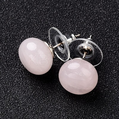 Rose Quartz Stud Earrings G-F267-09H-1