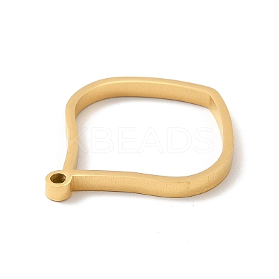 Ion Plating(IP) 304 Stainless Steel Open Back Bezel Pendants STAS-K208-18-1