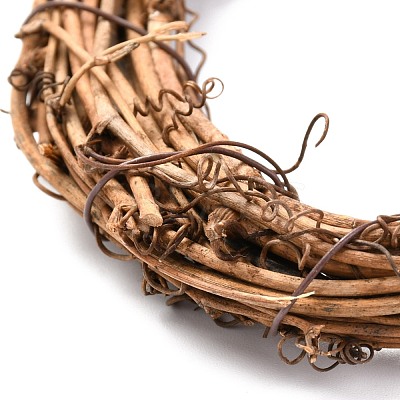 Heart Shape Rattan Vine Branch Wreath Hoop DIY-B022-02A-1