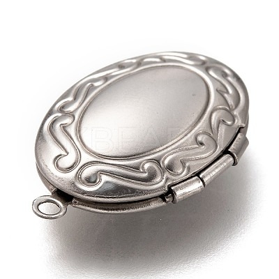Non-Tarnish 316 Stainless Steel Locket Pendants LS-X-STAS-O135-05P-1