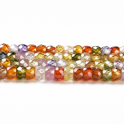 Cubic Zirconia Bead Strands ZIRC-G001-01L-1
