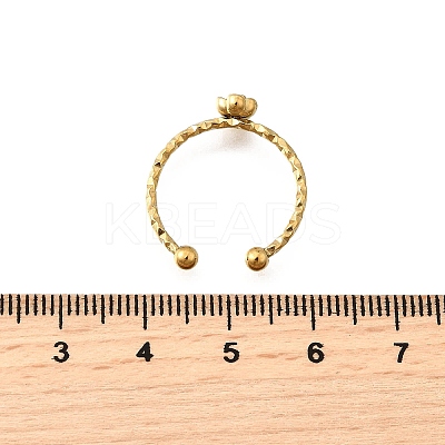 304 Stainless Steel Cuff Rings for Women RJEW-H250-01G-1