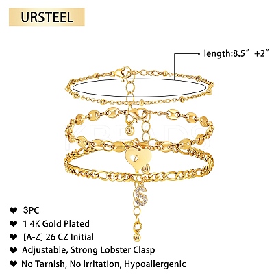 Anklets Sets AJEW-AN00383-19-1