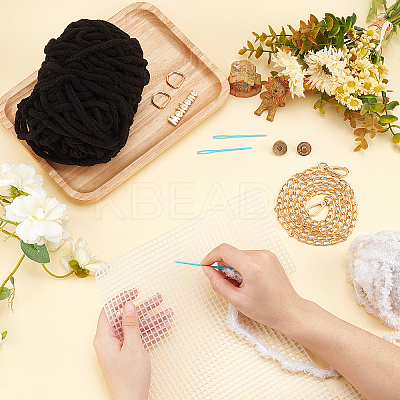 DIY Hand Woven Bag Making Kit DIY-WH0258-63-1