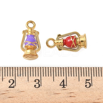 304 Stainless Steel Enamel Pendants STAS-I346-47G-1