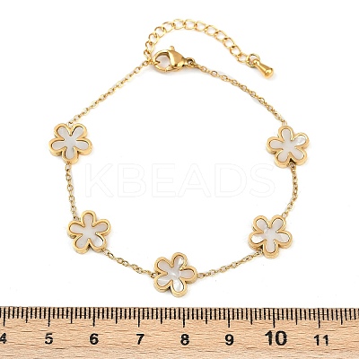 304 Stainless Steel Link Bracelets for Women BJEW-G747-04G-1