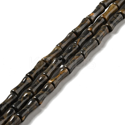 Natural Coffee Jasper Beads Strands G-C245-01-1