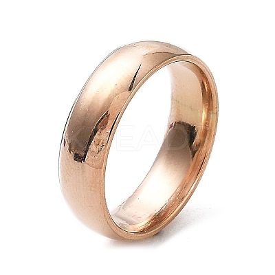 Ion Plating(IP) 304 Stainless Steel Flat Plain Band Rings STAS-I160-A-16mm-RG-1