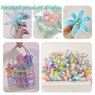 7 Colors DIY Plush Sticks FIND-WH20019-101D-1