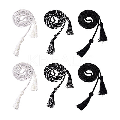 6Pcs 3 Style Polyester Tassel Big Pendant Decorations FIND-TA0001-51-1