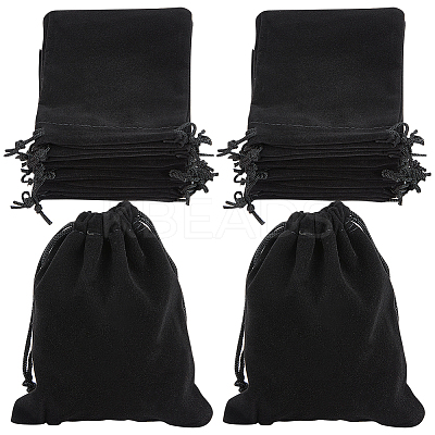 20Pcs Rectangle Velvet Drawstring Pouches TP-BBC0001-03B-02-1