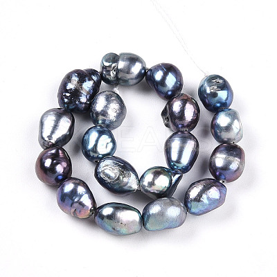 Natural Cultured Freshwater Pearl Beads Strands PEAR-N014-08K-1
