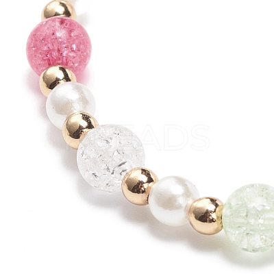 Colorful Alloy Enamel Cute Charms Bracelet BJEW-JB08661-05-1