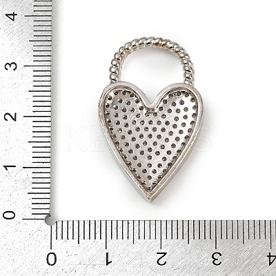 Brass Micro Pave Cubic Zirconia Pendants KK-M322-40P-1