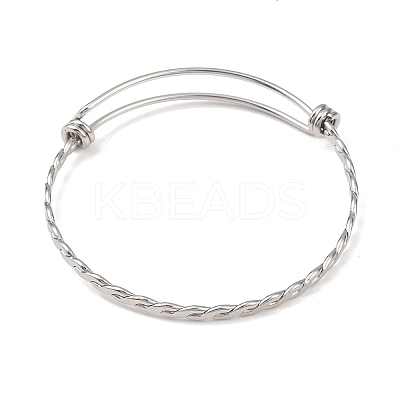 304 Stainless Steel Expandable Bangles for Women STAS-XCP0001-95-1