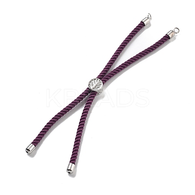 Twisted Nylon Cord Silder Bracelets DIY-B066-03P-26-1