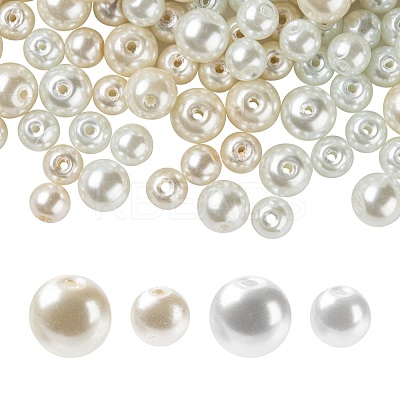 Glass Pearl Beads Strands HY-FS0001-05-1
