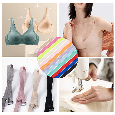 24M 12 Colors Polyester Elastic Shoulder Strap OCOR-BC0001-84-1