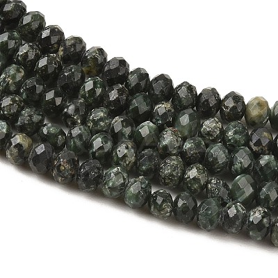 Natural Seraphinite Beads Strands G-K376-E06-4x6mm-1