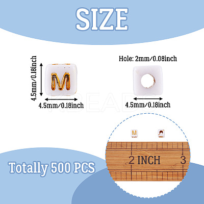 Opaque Acrylic Beads MACR-TAG0001-07M-1