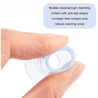 9 Pairs Plastic High Heel Protectors FIND-GF0001-46-1
