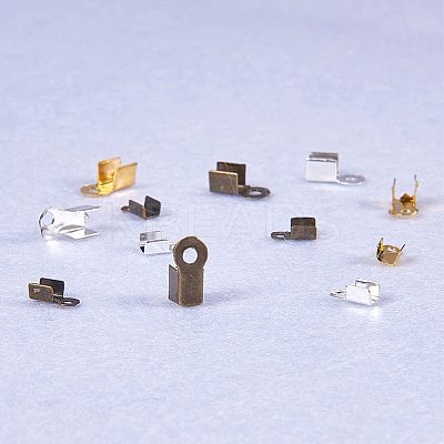 450Pcs 3 Colors Iron Cord Ends IFIN-PH0023-10-1