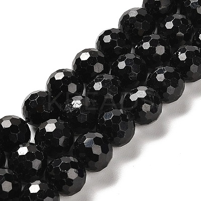 Natural Black Tourmaline Beads Strands G-K345-A04-03-1