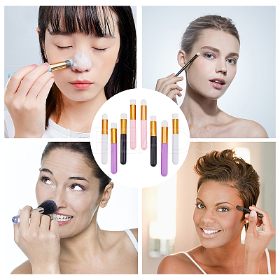 16Pcs 8 Styles Synthetic Fiber Nose Pore Deep Cleaning Brush AJEW-GF0003-02-1