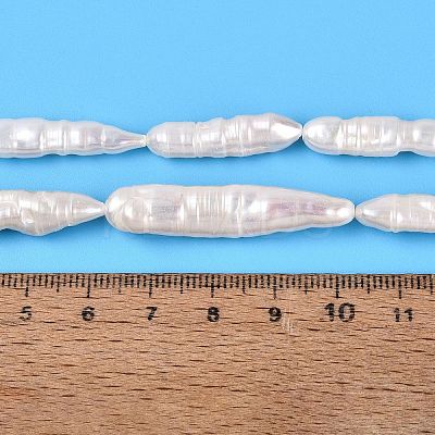 Natural Baroque Stick Pearl Keshi Pearl Beads Strands PEAR-N021-19-01A-1