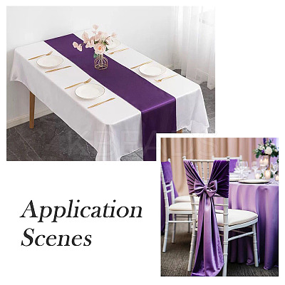 Solid Color Polyester Table Runner DIY-TAC0020-82B-1