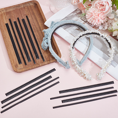 24Pcs 2 Styles Plastic Firm Headband Non-slip Strip DIY-CY0003-02-1