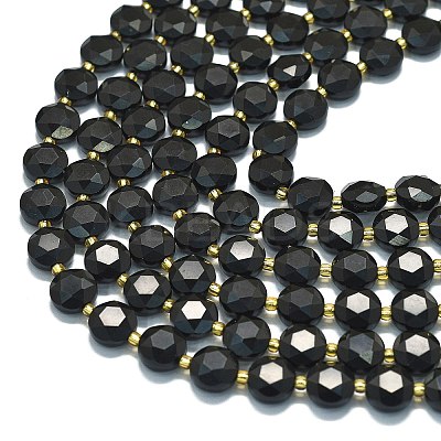 Natural Obsidian Beads Strands G-C116-A105-01-1