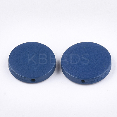 Painted Natural Wood Beads WOOD-S049-02C-02-1