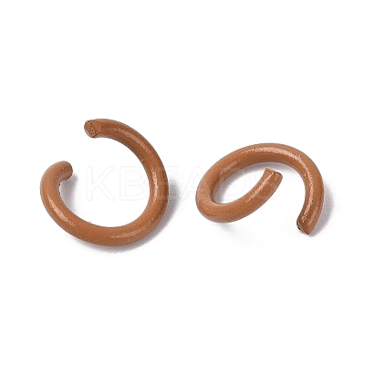 Spray Painted Iron Open Jump Rings IFIN-T017-04B-05-1