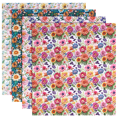 Polycotton Fabric DIY-WH0591-598A-1