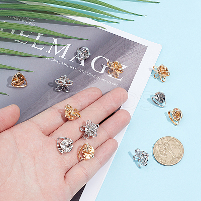 20Pcs 2 Colors Allloy Anti-glare Lapel Pins Brooches JEWB-AR0001-24A-1