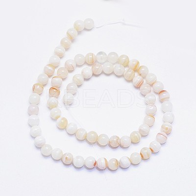 Natural Stripe Agate Beads Strands X-G-F425-19-1