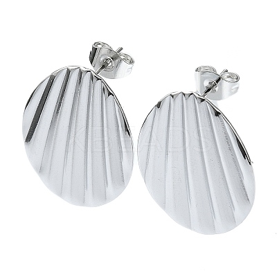 Tarnish Resistant 201 Stainless Steel Stud Earrings EJEW-K270-17P-1