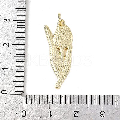 Brass Enamel Pendants KK-P323-02A-G-1