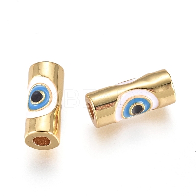 Brass Enamel Beads LS-KK-L189-20G-1