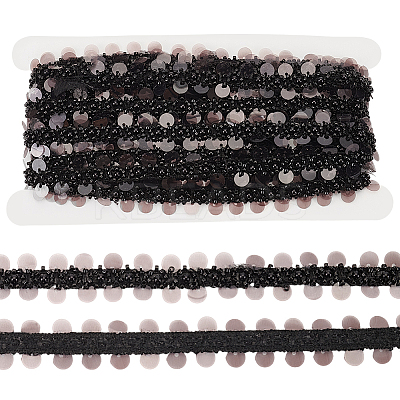 5 Yards Paillette with Glass Seed Bead Ribbons OCOR-BC0007-67A-1