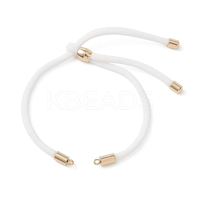 3MM Round Nylon Twisted Cord Slider Bracelet Making AJEW-JB01467-1