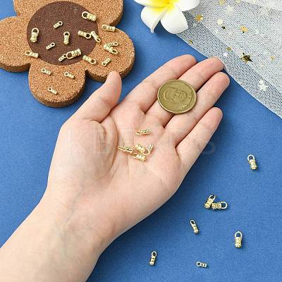 30Pcs 3 Styles Brass Cord End FIND-CJ0004-61-1