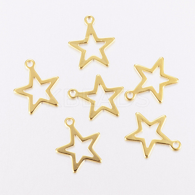 201 Stainless Steel Charms STAS-F162-13G-1